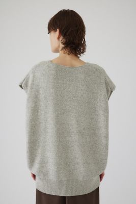 Ｍｅｌａｎｇｅ　ｋｎｉｔ　ｖｅｓｔ（４６０ＨＡＳ７０－０１７１）