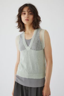 Ｍｏｈａｉｒ　ｍｉｘ　ｍｉｎｉｍｕｍ　ｋｎｉｔ　ｖｅｓｔ（４６０ＨＡＳ７０－０９８１）