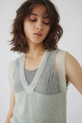 Ｍｏｈａｉｒ　ｍｉｘ　ｍｉｎｉｍｕｍ　ｋｎｉｔ　ｖｅｓｔ（４６０ＨＡＳ７０－０９８１）