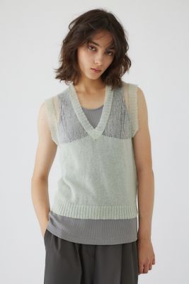 Ｍｏｈａｉｒ　ｍｉｘ　ｍｉｎｉｍｕｍ　ｋｎｉｔ　ｖｅｓｔ（４６０ＨＡＳ７０－０９８１）