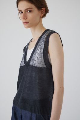 Ｍｏｈａｉｒ　ｍｉｘ　ｍｉｎｉｍｕｍ　ｋｎｉｔ　ｖｅｓｔ（４６０ＨＡＳ７０－０９８１）