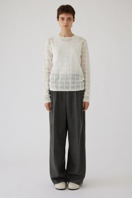 Ｓｈｅｅｒ　ｃｈｅｃｋ　ｋｎｉｔ　ｔｏｐｓ（４６０ＨＡＳ７０－１０１１）