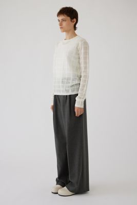 Ｓｈｅｅｒ　ｃｈｅｃｋ　ｋｎｉｔ　ｔｏｐｓ（４６０ＨＡＳ７０－１０１１）