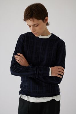 Ｓｈｅｅｒ　ｃｈｅｃｋ　ｋｎｉｔ　ｔｏｐｓ（４６０ＨＡＳ７０－１０１１）