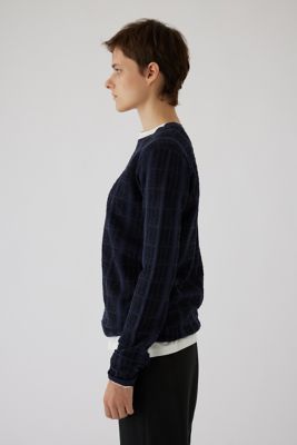 Ｓｈｅｅｒ　ｃｈｅｃｋ　ｋｎｉｔ　ｔｏｐｓ（４６０ＨＡＳ７０－１０１１）
