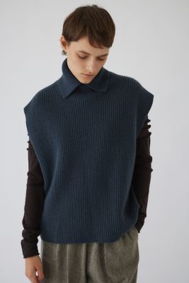 Ｈｉｇｈ　ｃｏｌｌａｒ　ｋｎｉｔ　ｖｅｓｔ（４６０ＨＡＳ７０－１０３１）