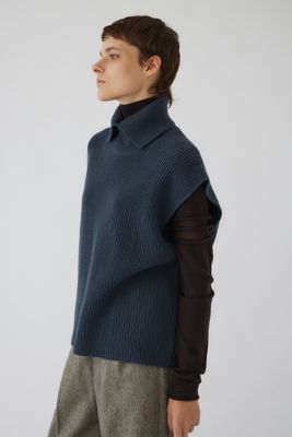 Ｈｉｇｈ　ｃｏｌｌａｒ　ｋｎｉｔ　ｖｅｓｔ（４６０ＨＡＳ７０－１０３１）