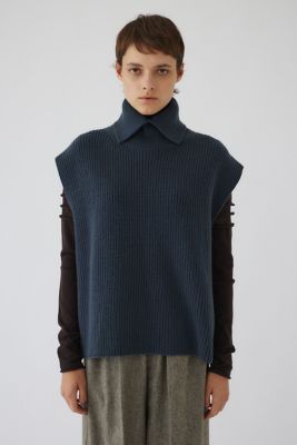 Ｈｉｇｈ　ｃｏｌｌａｒ　ｋｎｉｔ　ｖｅｓｔ（４６０ＨＡＳ７０－１０３１）