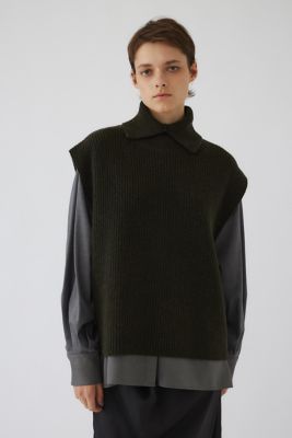 Ｈｉｇｈ　ｃｏｌｌａｒ　ｋｎｉｔ　ｖｅｓｔ（４６０ＨＡＳ７０－１０３１）