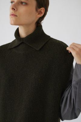 Ｈｉｇｈ　ｃｏｌｌａｒ　ｋｎｉｔ　ｖｅｓｔ（４６０ＨＡＳ７０－１０３１）