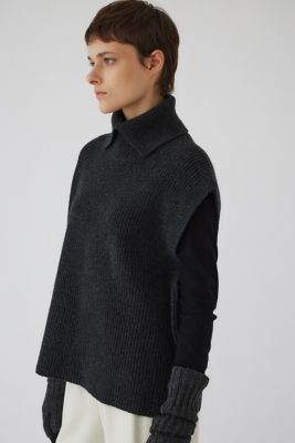 Ｈｉｇｈ　ｃｏｌｌａｒ　ｋｎｉｔ　ｖｅｓｔ（４６０ＨＡＳ７０－１０３１）