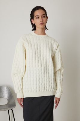 Uneven surface over knit
