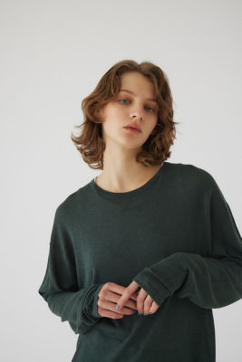＜三越伊勢丹/公式＞ RIM.ARK (Women)/リムアーク Print knit tops ミドリ030 トップス【三越伊勢丹/公式】