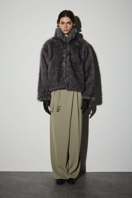 リムアーク　ファージャケット　切り替え　ジャケット　ボア　リムアーク　近年 RIM.ARK（リムアーク）の「ドルマンフェイクファーコート