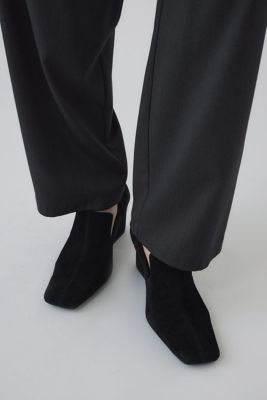 RIM.ARK(リムアーク) Thin line square heel Suede square toe heel（460IAL50