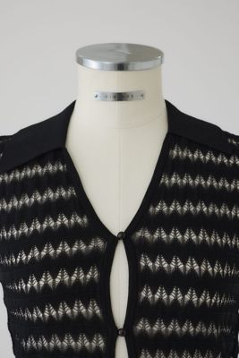 Ｃｒｏｃｈｅｔ　ｃｏｌｌａｒ　ｋｎｉｔ　ｔｏｐｓ（４６０ＩＡＬ７０－０６６１）