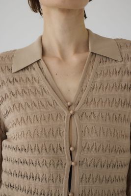 Ｃｒｏｃｈｅｔ　ｃｏｌｌａｒ　ｋｎｉｔ　ｔｏｐｓ（４６０ＩＡＬ７０－０６６１）