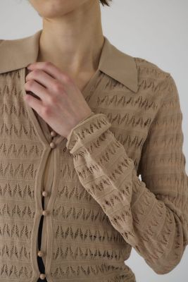 Ｃｒｏｃｈｅｔ　ｃｏｌｌａｒ　ｋｎｉｔ　ｔｏｐｓ（４６０ＩＡＬ７０－０６６１）