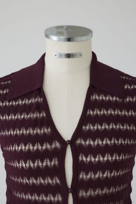 Ｃｒｏｃｈｅｔ　ｃｏｌｌａｒ　ｋｎｉｔ　ｔｏｐｓ（４６０ＩＡＬ７０－０６６１）