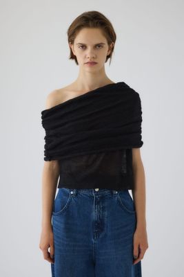 Off shoulder compact tops（460IAL70