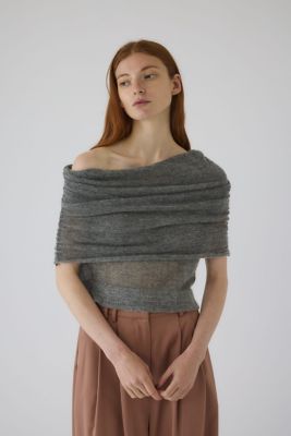 Off shoulder compact tops