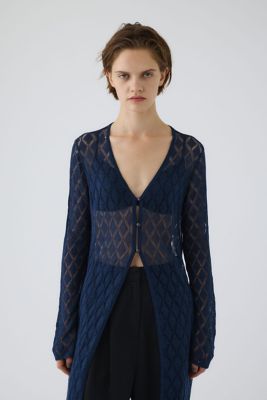 RIM.ARK (Women)/リムアーク Lace knit gown(460IAL70-1021) ネービーブルー140 トップス【三越伊勢丹/公式】