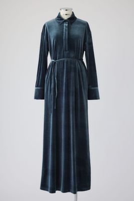 Velour shirt dress（460IAL83