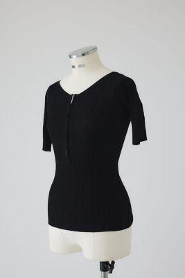 Ｒｉｂ　ｚｉｐｐｅｒ　ｋｎｉｔ　ｔｏｐｓ（４６０ＩＡＮ７０－０１５１）