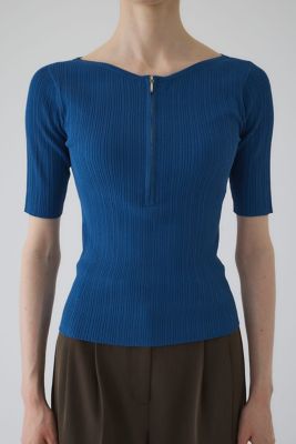 Ｒｉｂ　ｚｉｐｐｅｒ　ｋｎｉｔ　ｔｏｐｓ（４６０ＩＡＮ７０－０１５１）