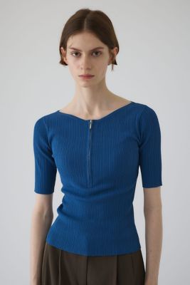 Ｒｉｂ　ｚｉｐｐｅｒ　ｋｎｉｔ　ｔｏｐｓ（４６０ＩＡＮ７０－０１５１）