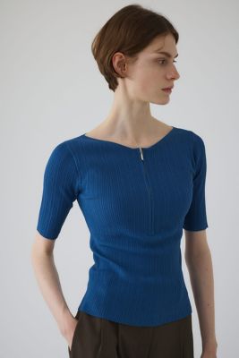 Ｒｉｂ　ｚｉｐｐｅｒ　ｋｎｉｔ　ｔｏｐｓ（４６０ＩＡＮ７０－０１５１）