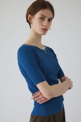 Ｒｉｂ　ｚｉｐｐｅｒ　ｋｎｉｔ　ｔｏｐｓ（４６０ＩＡＮ７０－０１５１）