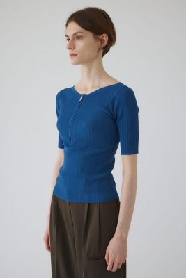 Ｒｉｂ　ｚｉｐｐｅｒ　ｋｎｉｔ　ｔｏｐｓ（４６０ＩＡＮ７０－０１５１）