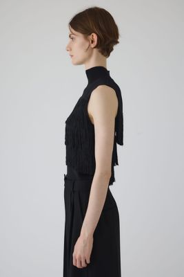 RIM.ARK Fringe N/S knit tops ブラウン RIM.ARK | Fringe N/S knit tops (KNITWEAR ) |RIM.ARK ONLINE STORE