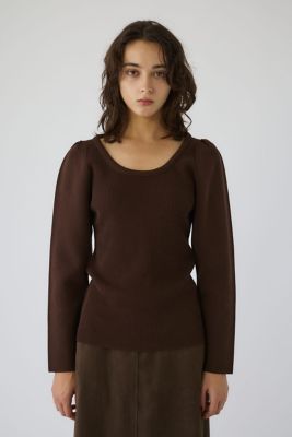 Decollete knit tops（460IAN70