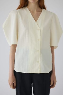 美品 RIM.ARK JK like v neck SH ベージュ 38 RIM.ARK | Volume sleeve v-neck SH (SHIRTS & BLOUSES ) |RIM