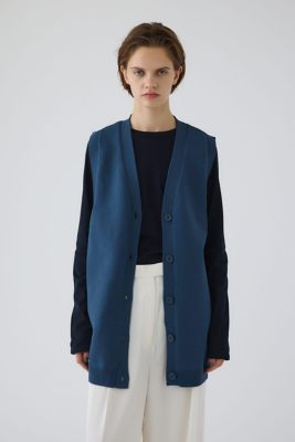 RIM.ARK (Women)/リムアーク Belt set long knit vest(460IAS70-1511) アオ110 トップス【三越伊勢丹/公式】