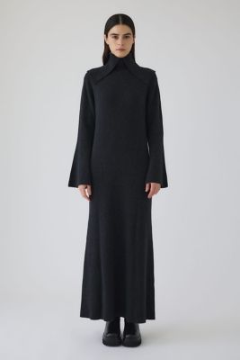 ＜RIM.ARK (Women)＞Ｌｏｎｇ　ｈｉｇｈ　ｃｏｌｌａｒ　ｋｎｉｔ　ｄｒｅｓｓ（４６０ＩＡＳ７３－１５５１）