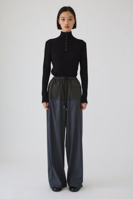 Ｏｐｅｎ　ｃｏｌｌａｒ　ｒｉｂ　ｋｎｉｔ　ｔｏｐｓ（４６０ＩＳＬ７０－０２６１）