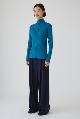 Ｏｐｅｎ　ｃｏｌｌａｒ　ｒｉｂ　ｋｎｉｔ　ｔｏｐｓ（４６０ＩＳＬ７０－０２６１）