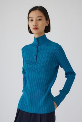 Ｏｐｅｎ　ｃｏｌｌａｒ　ｒｉｂ　ｋｎｉｔ　ｔｏｐｓ（４６０ＩＳＬ７０－０２６１）