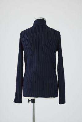 Ｏｐｅｎ　ｃｏｌｌａｒ　ｒｉｂ　ｋｎｉｔ　ｔｏｐｓ（４６０ＩＳＬ７０－０２６１）