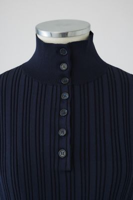 Ｏｐｅｎ　ｃｏｌｌａｒ　ｒｉｂ　ｋｎｉｔ　ｔｏｐｓ（４６０ＩＳＬ７０－０２６１）