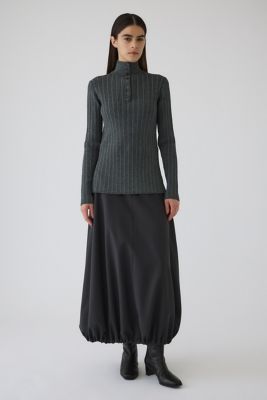 Ｏｐｅｎ　ｃｏｌｌａｒ　ｒｉｂ　ｋｎｉｔ　ｔｏｐｓ（４６０ＩＳＬ７０－０２６１）