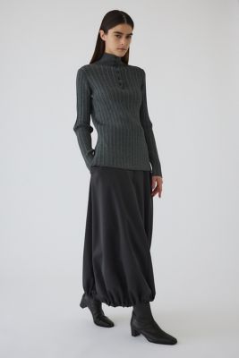 Ｏｐｅｎ　ｃｏｌｌａｒ　ｒｉｂ　ｋｎｉｔ　ｔｏｐｓ（４６０ＩＳＬ７０－０２６１）