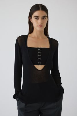 RIM.ARK (Women)/リムアーク Ｂｕｓｔｉｅｒ　ｓｅｔ　ｒｉｂ　ｋｎｉｔ（４６０ＩＳＬ７０－０８０１）