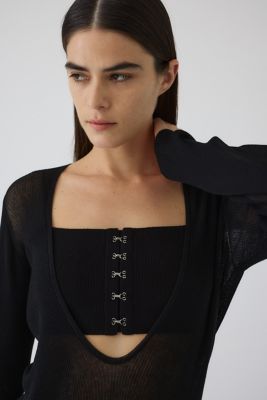 Ｂｕｓｔｉｅｒ　ｓｅｔ　ｒｉｂ　ｋｎｉｔ（４６０ＩＳＬ７０－０８０１）