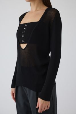 Ｂｕｓｔｉｅｒ　ｓｅｔ　ｒｉｂ　ｋｎｉｔ（４６０ＩＳＬ７０－０８０１）