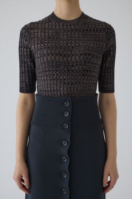 RIM.ARK (Women)/リムアーク Mixed color body suit(460ISL70-0891) チャイロ060 トップス【三越伊勢丹/公式】