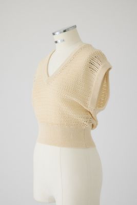 Ｓｕｍｍｅｒ　ｋｎｉｔ　ｖ　ｎｅｃｋ　ｔｏｐｓ（４６０ＩＳＬ７０－０９２１）
